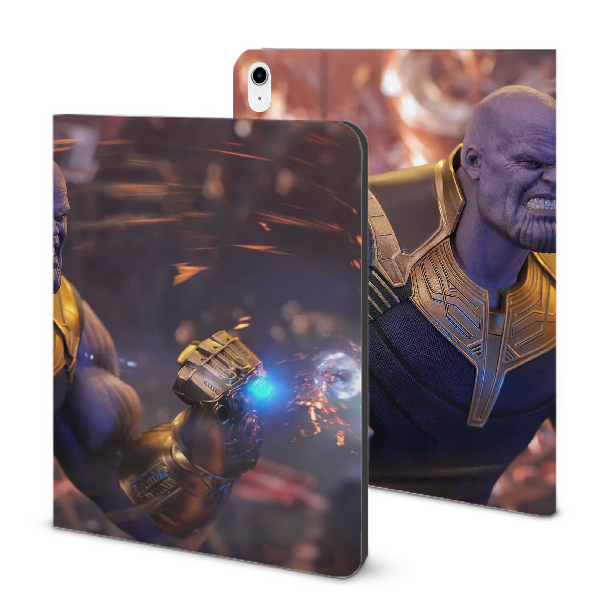 （画像用） アベンジャーズ The Avengers IPad ケース ブック型 PUレザー TPU 耐衝撃 軽量 薄型 ペン収納なし 全面保護 IPad 各モデル対応